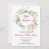 驚きの40th Rubyの結婚記念日パーティー写真 招待状 (正面)