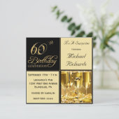 驚きの60バースデーパーティ招待状 招待状 (スタンド正面)