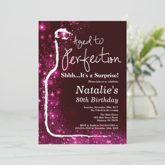 驚きの80誕生日ワインが完成度に優れた 招待状 (スタンド正面)