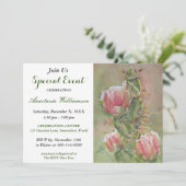 驚きパーティーイベント招待状 招待状 (スタンド正面)