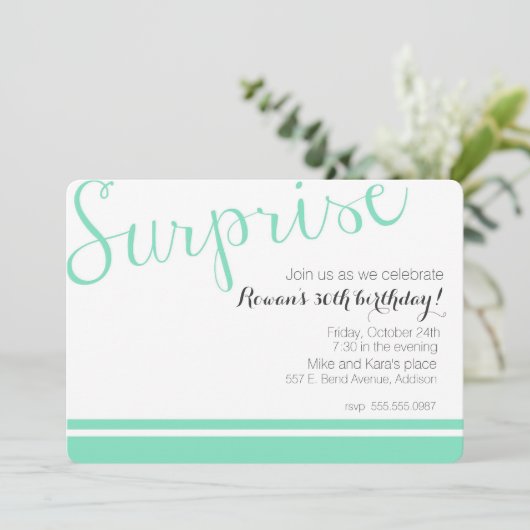 驚き 招待状 (スタンド正面)