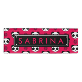 驚くべきかわいいパンダ曼荼羅の模様 名札