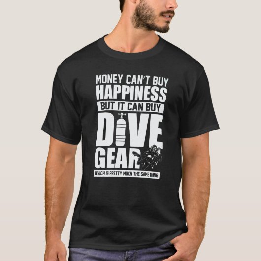 驚くべきことですが、同じようなダイビングギアを購入できます Tシャツ (正面)