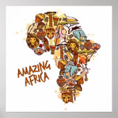 驚くべきアフリカ ポスター (正面)