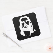 驚くべきイエスキリストの光学錯覚 スクエアシール (封筒)