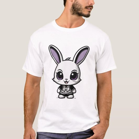 驚くべきウサギTシャツ Tシャツ (正面)