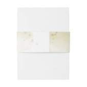 驚くべきエメラルドグリーンアイボリー金ゴールド結婚の花 招待状ベリーバンド (裏面例)