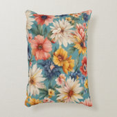 驚くべきエレガント優しい夏の花 アクセントクッション (正面(垂直))
