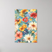 驚くべきエレガント優しい夏の花 キャンバスプリント (正面)
