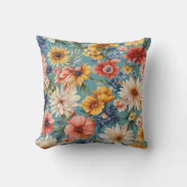 驚くべきエレガント優しい夏の花 クッション