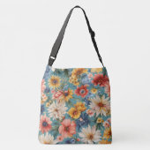 驚くべきエレガント優しい夏の花 クロスボディバッグ (裏面)