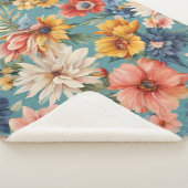 驚くべきエレガント優しい夏の花 シェルパブランケット (3/4)