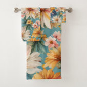 驚くべきエレガント優しい夏の花 バスタオルセット (インサイチュ)