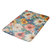 驚くべきエレガント優しい夏の花 バスマット (アングル)