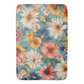 驚くべきエレガント優しい夏の花 バスマット (正面縦)