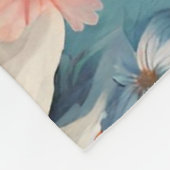 驚くべきエレガント優しい夏の花 フリースブランケット (角)