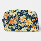 驚くべきオレンジ色の黄色と繊細な白い花 ドップキット (正面)