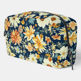 驚くべきオレンジ色の黄色と繊細な白い花 ドップキット