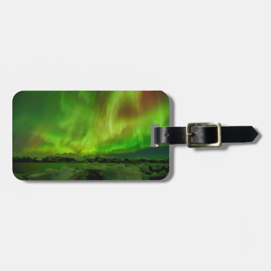 驚くべきオーロラ ラゲッジタグ (正面横)