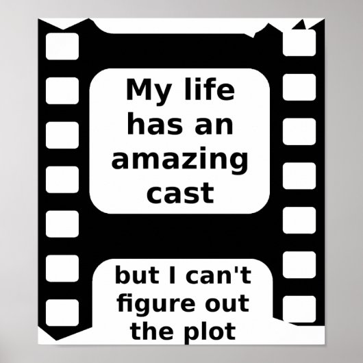 驚くべきキャスおもしろいポスターサイン ポスター (正面)