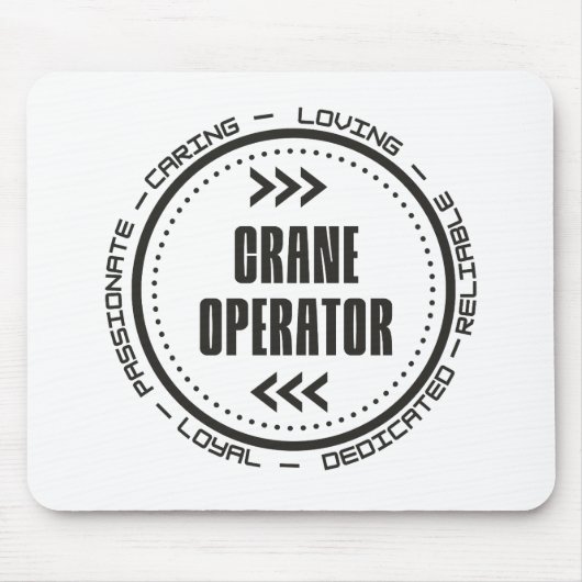 驚くべきクレーン運転士 マウスパッド (正面)