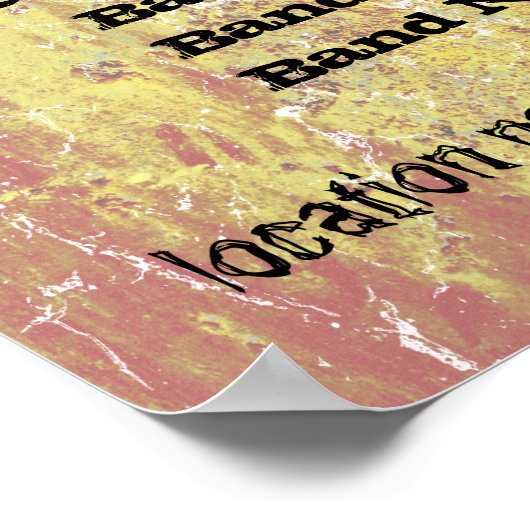 驚くべきグランジロックショー予算ポスター ポスター (角)