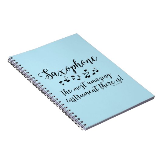 驚くべきサクソフォン ノートブック (右側)