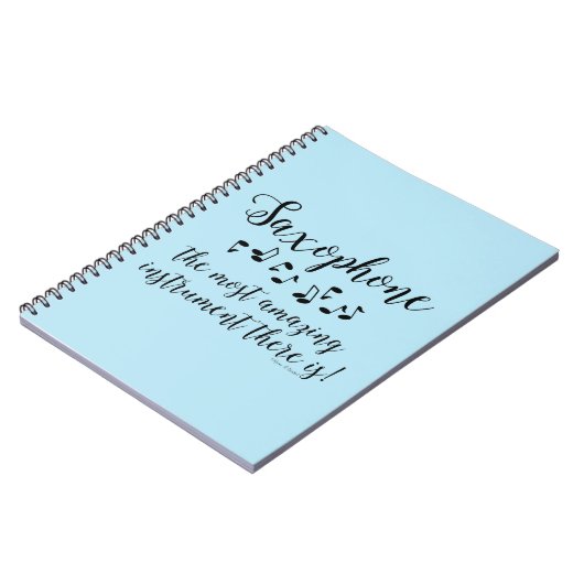 驚くべきサクソフォン ノートブック (左側)