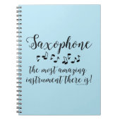 驚くべきサクソフォン ノートブック (正面)