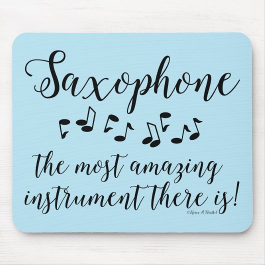 驚くべきサクソフォン マウスパッド (正面)