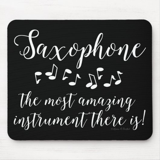 驚くべきサクソフォン マウスパッド (正面)