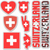 驚くべきスイスが国のシンボルを形作る シール (正面)