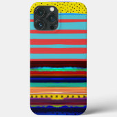 驚くべきストライプルピデテキラモダンアート Case-Mate iPhoneケース (裏面)
