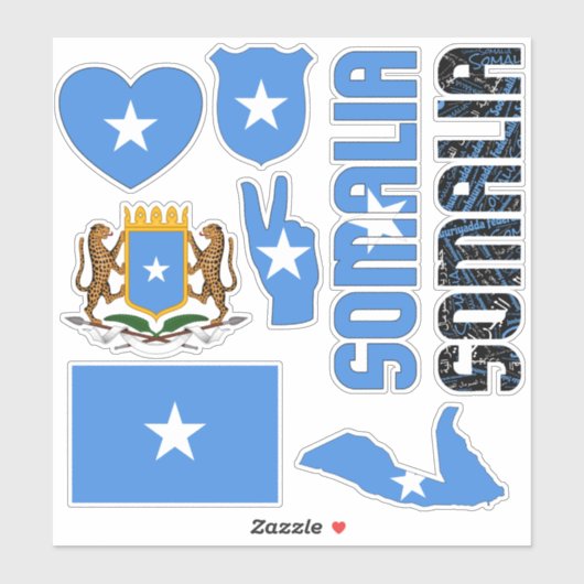 驚くべきソマリア国の象徴 シール (シート)