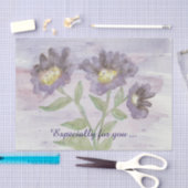 驚くべきティッシュペーパーの大きな紫色の花 薄葉紙 (クラフト)