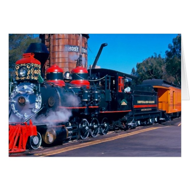 驚くべきトレイン空白のカード (正面横)