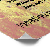 驚くべきバジェットグランジロックショーポスター ポスター (角)