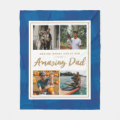 驚くべきパパ フリースブランケット (正面)