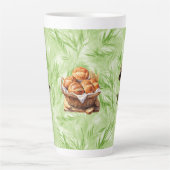 驚くべきパンと魚の大きなラテマグ カフェラテマグ (正面)