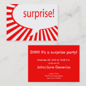 驚くべきパーティーの吹き出し 名刺 (正面/裏面)