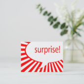 驚くべきパーティーの吹き出し 名刺 (スタンド正面)