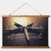 驚くべきヒトデビーチ写真カスタム 吊り下げ型タペストリー (正面)