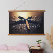 驚くべきヒトデビーチ写真カスタム 吊り下げ型タペストリー (寝室)