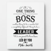 驚くべきボス感謝していあなたプラーク フォトプラーク (正面)