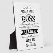 驚くべきボス感謝していあなたプラーク フォトプラーク (側面)