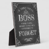 驚くべきボス感謝していユープラーク フォトプラーク (側面)