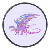 驚くべきモザイクのドラゴンパープル アイスホッケーパック (正面)