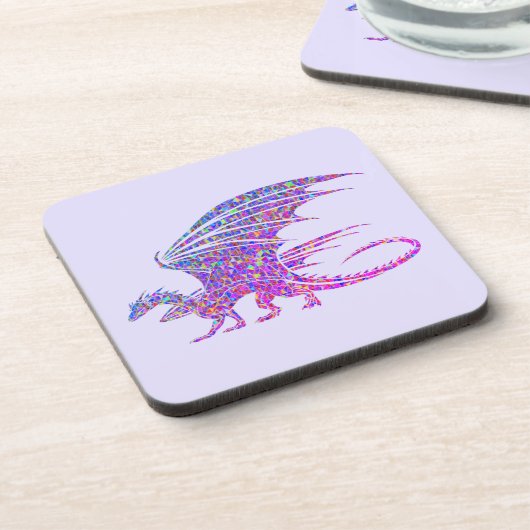 驚くべきモザイクのドラゴンパープル コースター (左側)