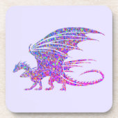 驚くべきモザイクのドラゴンパープル コースター (正面)