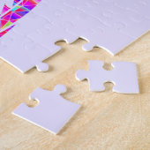 驚くべきモザイクのドラゴンパープル ジグソーパズル (側面)